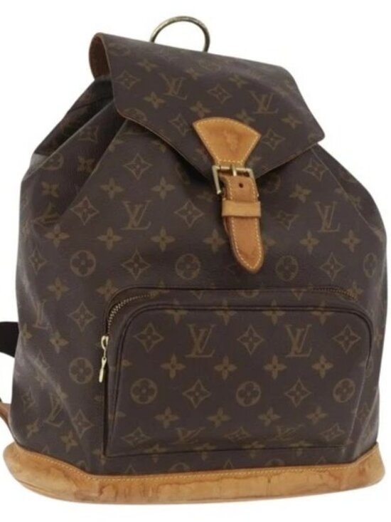 LOUIS VUITTON Monogram Montsouris GM Backpack M51135 LV Auth ka3662